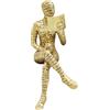 Dnoifne Statuetta da donna che legge in oro, statua pensatrice per la decorazione domestica, sculture estetiche astratte moderne in resina, piccola statua d'arte dorata per mensola, soggiorno, sala da pranzo