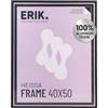 Grupo Erik: Cornice 40 x 50 cm Nera - Cornice Alluminio 40x50, Cornice da parete leggera, Cornice per puzzle, per quadri o foto - Packaging protetto durante il trasporto