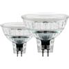 Eglo LED GU5,3 set di 2 lampadine, 2 spot con riflettore da 5,2 Watt ciascuna (equivalente a 50 Watt), 450 Lumen, illuminante bianco caldo, 2700k, lampadina MR16, Ø 5 cm