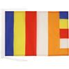 AZ FLAG Bandiera Buddhista 45x30 cm - Bandierina Buddhismo - Tibet 30 x 45 cm Cordicelle