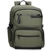 Pepe Jeans Dorking Zaino per Laptop Adattabile 15.6 inch Verde 28x40x16 cm Poliestere with Dettagli in Pelle Sintetica 17.92L di Joumma Bags