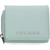 Pepe Jeans Paola portafoglio con borsellino, 10 x 8 x 3 cm, poliestere e PU, blu di Joumma Bags