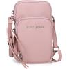 Pepe Jeans Paola Rosa Borsa a Tracolla 11x17.5x2.5 cm Poliestere e PU di Joumma Bags