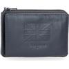 Pepe Jeans Denver Blu portafoglio con scomparto per carte 11x7x1. 5 cm pelle di Joumma Bags