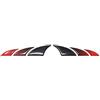 4R Quattroerre.it Quattroerre 19806 Adesivi 3D Bike Protec Shark Nero e Rosso Metallico, 172 X 36 Mm