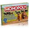Winning Moves Gioco da tavolo monopoli cavalli e pony, scegli il tuo gettone equestre su misura, avanzare a Pasa Fino, Appaloosa o Frisone, gioco per famiglie da 2 più giocatori per età 8 più