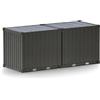 herpa accessorio 2x container da 10ft Bundeswehr, verde bronzo (non stampato) in scala 1:87, modellismo, miniatura, plastica