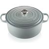Le Creuset Signature Casseruola rotonda in ghisa smaltata con coperchio, 28 cm, 6,7 litri, Sea Salt