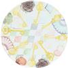 THUN Piatto Torta in Porcellana Incanto di Primavera, Ø 31 cm, Bianco con Decorazioni Floreali