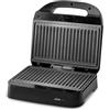 Ufesa Sandwichiera Thor Compact 750W, Piastre Grill Antiaderenti, Capacità 2 Panini, Controllo Automatico della Temperatura, Conservazione Verticale, Senza PFOA, Cucina Sana, Sistema Avvolgicavo