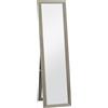 HOMCOM Specchio da Terra Specchio a Figura Intera Moderno 37x157 cm Grigio | Aosom Italy