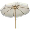 Outsunny Ombrellone da Giardino Ombrellone Esterno Inclinabile 2.7x2.7 m Beige | Aosom Italy