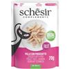 Schesir cat complements nutrition pollo con prosciutto in jelly bustina 70gr