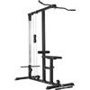 FFitness Stazione Lat Machine Pulley Pull Down Tower Panca Multifunzione in Acciaio Barra Tricipiti MAX 280 KG Allenamento Muscolare