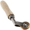Fafeicy Rullo per Saldatura in Ottone, Portatile con Manico in Legno, 6mm x 30mm x 175mm, per Tetti PVC/TPO/EPDM e Pavimenti in Vinile
