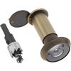 HOJLKLD Spioncino per porta In ottone 16 mm 200 gradi Spioncino ad Angolo di ampia vista Con trapano Per spessore porta 35-60 mm (Bronzo)