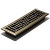 Decor Grates AJH414-A Registrati, Finitura in Ottone Anticato, 4x14