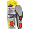 Dr. Scholl's Liquiflex Extra Supporto, Solette Regolabili Anti-Odore in Memory Foam con Tecnologia 5 in 1 per Scarpe da Lavoro, Stivali e Scarpe Antinfortunistiche, Taglia S (35.5-40.5) Rosso