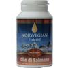 Norwegian Fish Oil Olio di salmone - Integratore di omega 3 per il colesterolo, 180 capsule