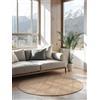 Hanse Home Tappeto rotondo in iuta naturale, 100% juta, tessuto a mano ed ecologico, in fibra naturale di iuta per soggiorno, camera da letto, sala da pranzo, oro naturale, Ø 160 cm