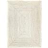 HAMID - Tappeto di Iuta Naturale Alhambra Avorio, Iuta Tappeto, Tappeti 100% Fibra di Juta, Tessuto a mano, Tappeto da soggiorno, Corridoio, Camera da letto, (250x350cm)
