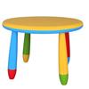 Aranaz Mueblear 90048 - Tavolo rotondo per bambini, in plastica, 30 x 15 x 48 cm giallo