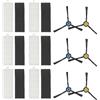 CookiBlend Kit di spazzole laterali di ricambio per robot aspirapolvere Silvercrest SSRA 1, 6 filtri, 6 spazzole laterali