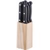 Ad Trend Set 6 Coltelli in Acciaio con Ceppo in Legno