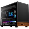 GAMDIAS Case Gamdias Mini-Tower microATX Nero Marrone [ATHENA M4M WOOD]