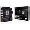 ASUS TUF GAMING B650M-E Scheda madre AMD mATX, Ryzen 9000/8000/7000, 8+2 DrMOS DDR5, PCIe 5.0, 2 slot M.2, Lan 2.5Gb, 2 DP, HDMI, USB Type-C, Cancellazione del Rumore AI bidirezionale e Aura Sync