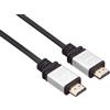 PremiumCord Cavo HDMI 4K Ad Alta velocità M/M, 10,2 Gbps con Ethernet, Compatibile Video 4K@30Hz, Full HD 1080p, Deep Color, 3D, Arc, HDR, Dolby TrueHD, Connettori Placcati Oro, Nero/Argento, 7 m