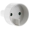 Zenitech - Adattatore Presa Viaggio USA a UE - Presa Maschio USA a Presa Femmina Europa - Compatibile con Dispositivi Elettronici - Connessione Sicura e Durevole - Bianco