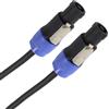 Plugger Câble HP Speakon mâle/mâle 1,5 mm²/10 m Noir