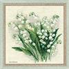 RIOLIS Counted Cross Stitch Kit 20x20cm - Lilly Of The Valley (14 Count), Punto croce kit da ricamare, Kit ricamo punto croce