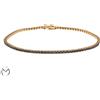 Bracciale Tennis in oro rosa 18 Kt 750 diamanti neri 1,35 ct -67/vv-