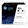 HP Toner originale nero ad alta capacità HP 87X CF287XD - Confezione Doppia 2×18.000 Pagine per HP LaserJet Enterprise