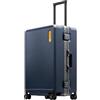 LEVEL8 Valigia, valigie da viaggio telaio in alluminio valigia a mano Cabin con doppio TSA Lock Zipperless Grigio