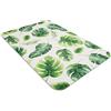 Comart - Tappetino Cucina Multiuso DAB - 40x60 cm - Super Assorbente - Antiscivolo - Sottile e Morbido - Lavabile - Tappeto Lavello Scolapiatti - Macchina del Caffè - Sottociotola - Foglie Verdi