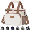 Lifewit Borsa Termica Porta Pranzo 9L(12 Lattine), Medio Borse Frigo Pranzo Ufficio per Uomo e Donna, Lunch Bag per Lavoro, Mare, Viaggio, Spiaggia, Crema