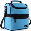 Hap Tim Borsa Termica Borsa Pranzo con Tracolla Grande Capacità Borsa Termica pasto per la a scuola - Blue(UK-LB-16040-BL)