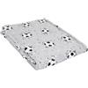 Bedlam - Coperta reversibile in pile (120 x 150 cm) - super morbida e accogliente in grigio con disegno stampato