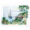 LUCAS Luca-S Kit punto croce, cotone, multicolore, 38,5 x 28 cm
