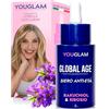 YOUGLAM Global Age Siero Viso Antirughe 30 ml - Siero Viso Acido Ialuronico con Bakuchiol, Ribosio e Prebiotici, Idratazione Profonda, Pelle Più Levigata e Luminosa