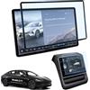 LANGBEAN 15,4 + 8 Pellicola Schermo Matte per Tesla Model Y Juniper [Nessun Riflesso], 9H Vetro Temperato per Model 3 Highland, Proteggi Schermo per Display Anteriore e Posteriore [2 Pezzi]