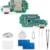 Extkry Connettore di Ricarica per Samsung Galaxy S23 Ultra Kit Riparazione | Porta di ricarica flat ricarica porta caricabatterie charging port microfono con kit di riparazione.