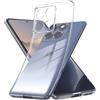 YESARMOR Trasparente Cover Silicone Morbido Custodia - per Motorola Edge 60/60 Fusion, Anti Ingiallimento, Silicone morbido TPU, Custodia dal Assorbimento degli Urti