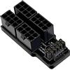NFHK 12VHPWR ATX3.0 PCI-E 5.0 Adattatore di alimentazione modulare a quattro ATX 8P con angolo di 90 gradi per scheda grafica 4080 5090TI 16 broches 12 + 4P