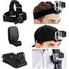 CAMKIX Bundle Supporto di Montaggio per Testa e Zaino - Supporto Testa, Clip Rapida Cappello - Supporto Clip Zaino - Include Anche Vite - Compatibilie Con Tutti i Modelli di GoPro Hero/DJI Osmo Action