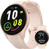 Parsonver Smartwatch Uomo Donna con GPS Integrato, Smart Watch con Chiamate, 100+ Sportive, Monitoraggio Frequenza Cardiaca/Sonno, IP68 Impermeabile Fitness Sportivo per Android iOS (Oro rosa, 43 mm)