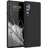 kwmobile Custodia Compatibile con TCL 20 Pro 5G Cover - Back Case per Smartphone in Silicone TPU - Protezione Gommata - nero matt